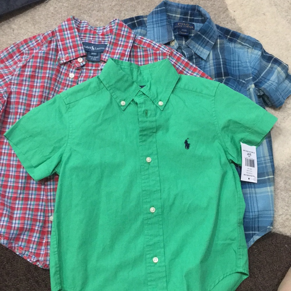 Ralph Lauren Short Sleeved Polo Dress Shirts 3t